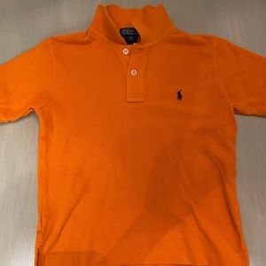 Bright Ralph Lauren orange 🧡 polo shirt sz5